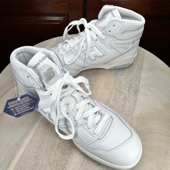 New Balance 650R Whiteout Men's Basketball Shoes Size 10 High Top Sneakers NEW - Picture 6 of 15